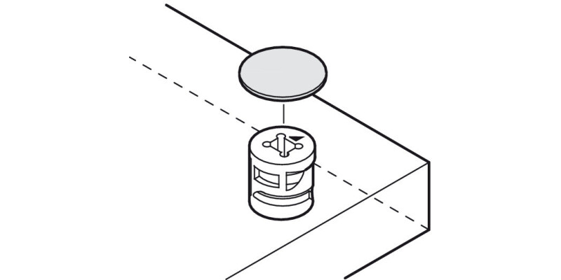 Cover Cap, Plastic, Self-Adhesive, &Oslash; 14-18 mm, FastCap