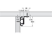 Ext BB Table Run Sgl 90kg 850mm St Glv
