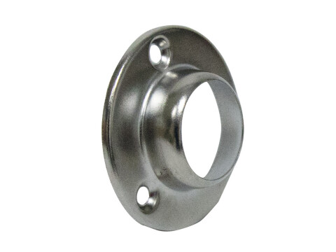 Wardrobe Rail Socket, for use with &Oslash; 25 mm Rail, Steel