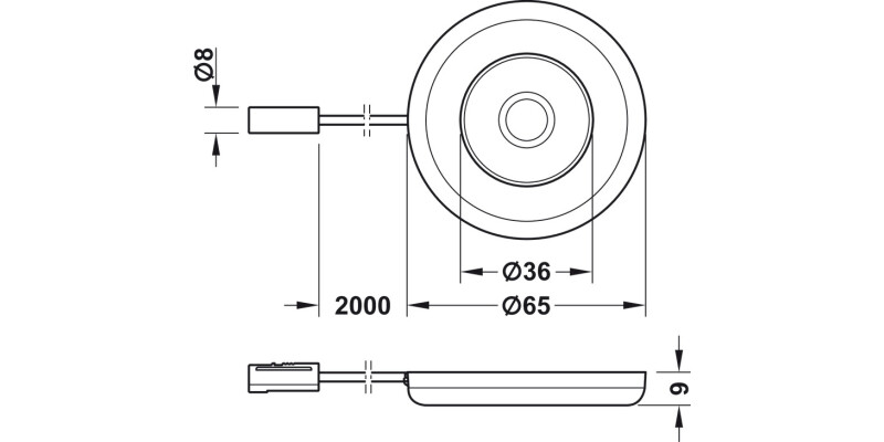 Loox5 LED2027 DL D65mm 12V/2.6W 5000K S