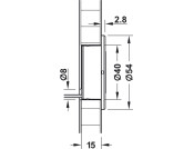Loox5 LED2028 Sens Lgt 12V/0.34W 2700K M