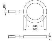 Loox5 LED3035 DL D65mm 24V/2.5W 2.7 Slv