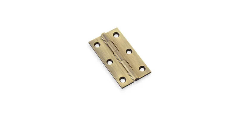 Alexander and Wilks Heavy Pattern Solid Brass Cabinet Butt Hinge - Pair