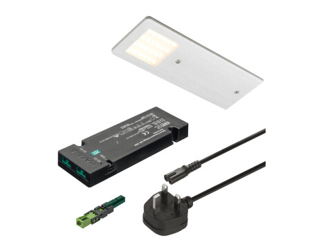 LED Downlight Set 24 V, Flat, Rated IP20, Loox Compatible Polar