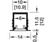 Loox5 1104 Profile 3.0m Alu/Pl Opl/Slv