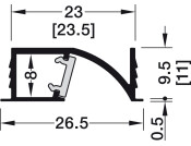 Loox5 1107 Profile 3.0m Alu/Pl Opl/Slv