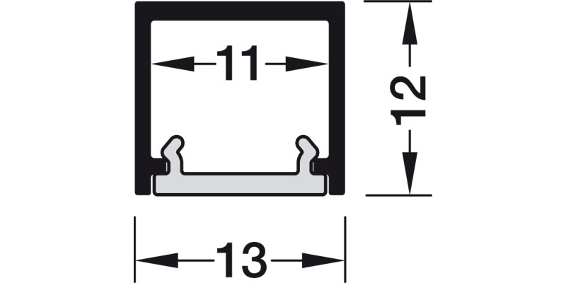 Loox5 2102 Profile 3.0m Alu/Pl Opl/Slv
