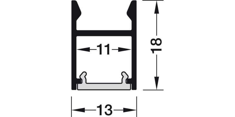 Loox5 2103 Profile 3.0m Alu/Pl Opl/Slv