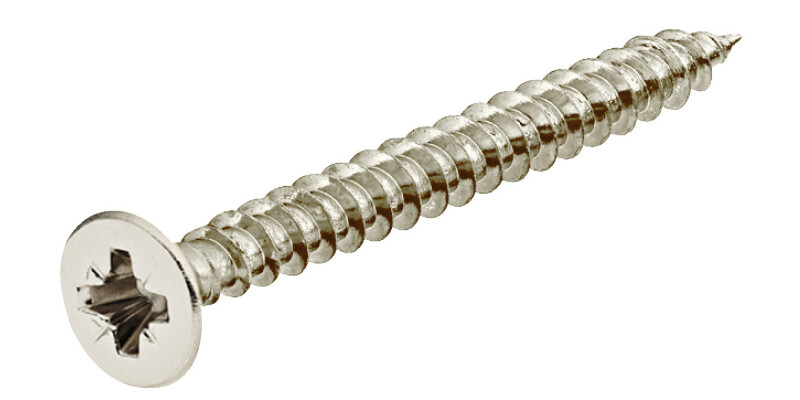 Hospa Screw, Chipboard, Countersunk Head, with PZ Cross Slot, Fully Threaded, St