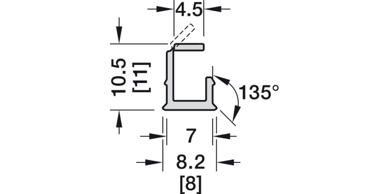 Loox5 1102 Profile 3.0m Pl Opl/Blk