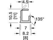 Loox5 1102 Profile 3.0m Pl Opl/Blk