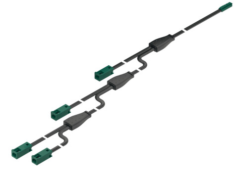 LED Extension Lead, 4-Way for Loox5 Monochromatic 24 V Lights