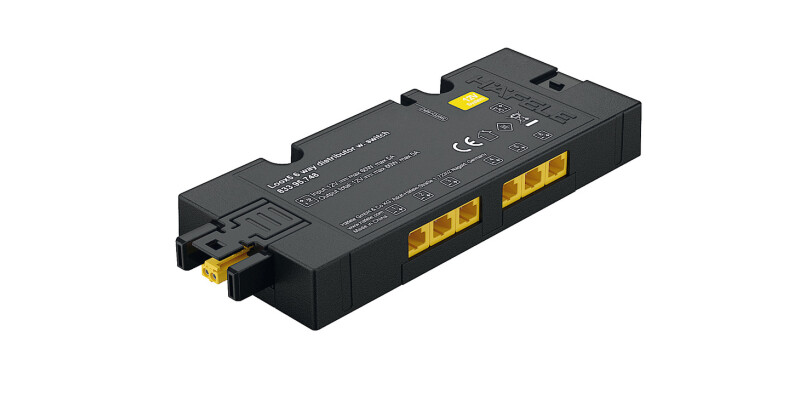 Distributor 12 V, 6-Way, Box to Box, with Switching Function