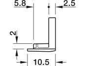Loox5 1106 Profile Endcaps RM Pl Blk