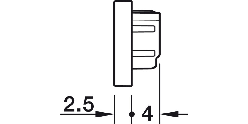 Loox5 2102 Profile Endcaps SM Pl Blk