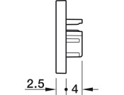 Loox5 2103 Profile Endcaps SM Pl Slv