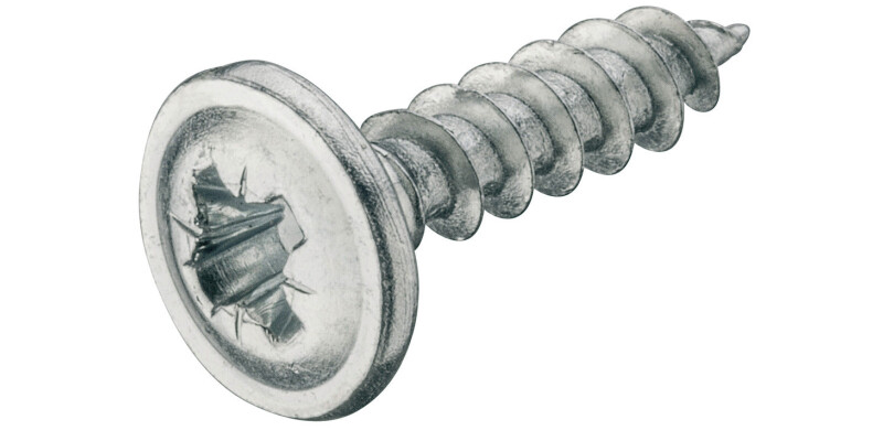 Hospa Screw, Flat Head, PZ, Fully Threaded, Galvanized