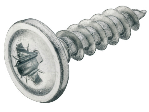 Hospa Screw, Flat Head, PZ, Fully Threaded, Galvanized