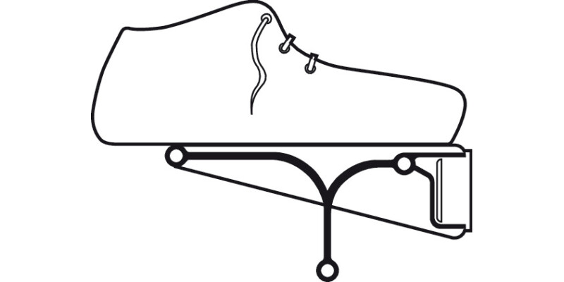Tac Shoe Rack Wd Adj Silver Col/Grey