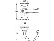 Wessex Lvr Hdls+Plt Latch Set BA