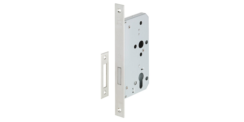 Profile Cylinder Lock, Mortice Deadlock, for Flush Doors, Stainless Steel, Start