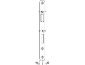 Startec Mortice Bathlock Rad 55/84mm Blk
