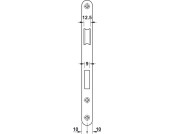 Startec Mort P.Cyl Lock Sqr 55/84mm Blk