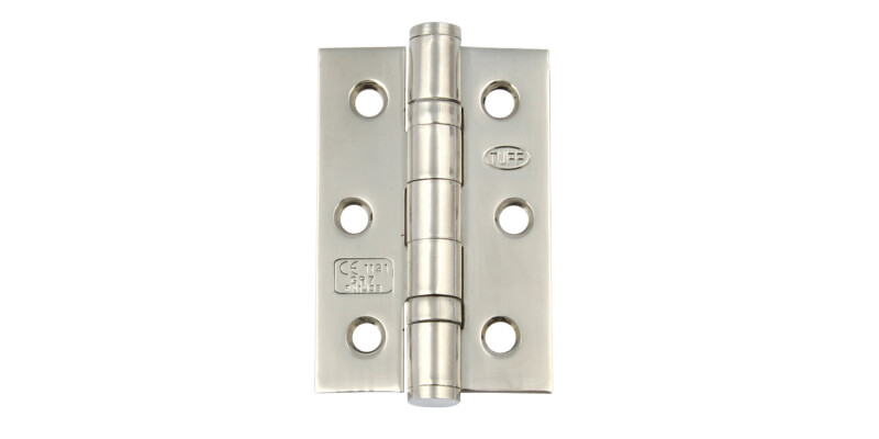 Butt Hinge, Ball Bearing, 76 x 51 mm, Grade 201 Stainless Steel