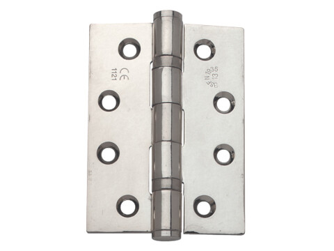 Butt Hinge, Ball Bearing, 102 x 76 mm, Stainless Steel