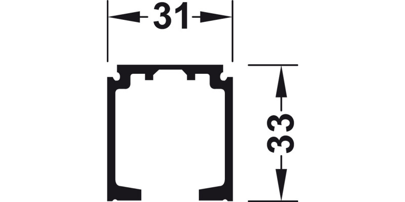 Top Track, for Interior Sliding Doors, Slido D-Line11/Slido D-Fold21 50B