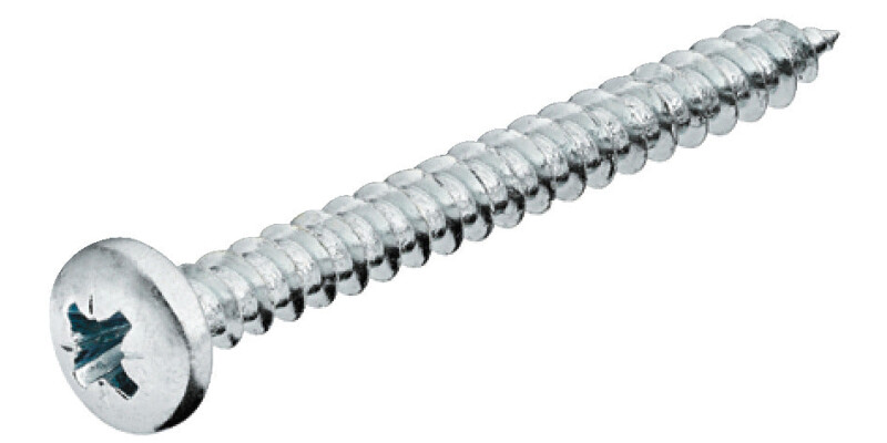 Hospa Screw, Chipboard, Pan Head, PZ, Fully Threaded, Galvanized