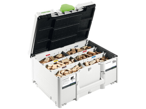 Domino Biscuit Assortment in Systainer, 1060 Pieces, Festool