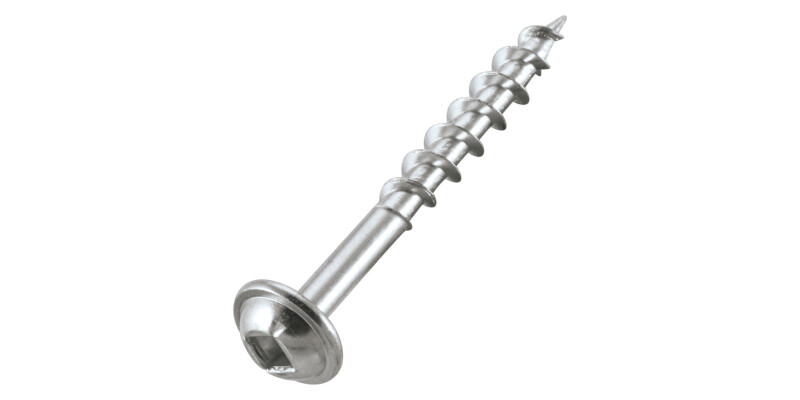 Pocket Hole Screw, Domed Head with Square Drive Bit, Trend