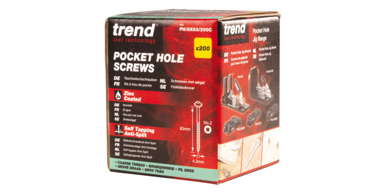 Trend Pkt Hole Scr Prt Dme D4.3x63mm 200