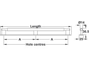 Arpa Pull Hdl+BP Alu SS 1178/589mm cc