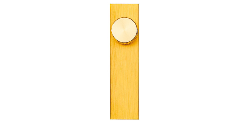 Knob with Backplate, Aluminium, &Oslash; 22 mm, Arpa