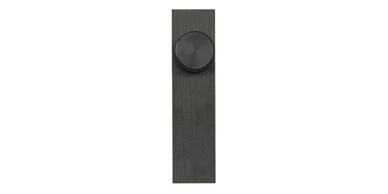 Knob with Backplate, Aluminium, &Oslash; 22 mm, Arpa