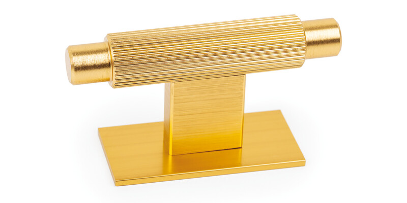 T Knob with Backplate, Aluminium, &Oslash; 14x 70 mm, Arpa