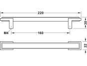 Alberti Pull Hdl ZA Oil Rub Brz 160mm cc