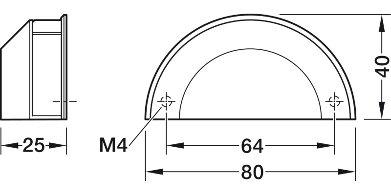 Tocco Cup Hdl ZA Matt Blk 64mm cc