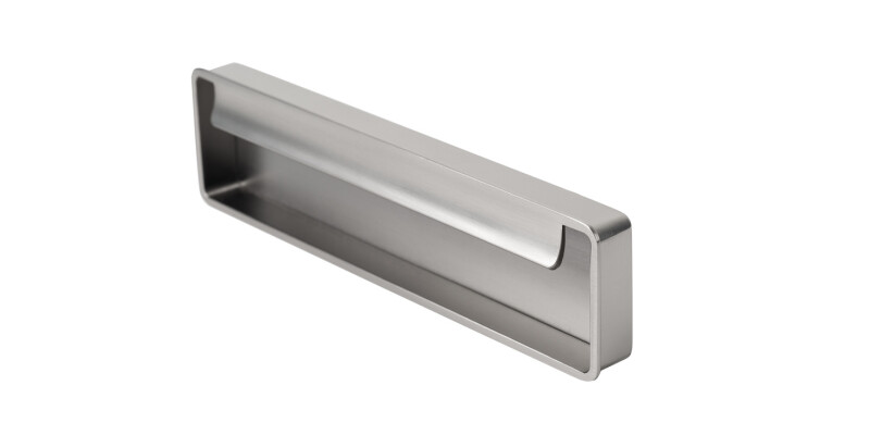 Inset Handle, Zinc Alloy, Fixing Centres 128 mm, Fold