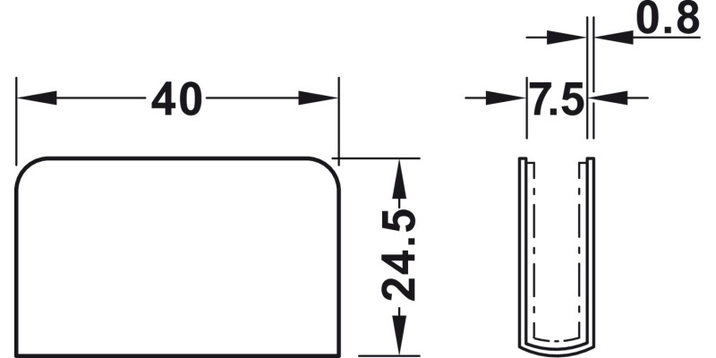 Counterplate 4-6mm Gls Dr St Blk