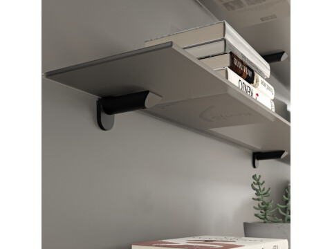 Shelf Support, Wall Fixing, for Glass and Wooden Shelves, Kaiman