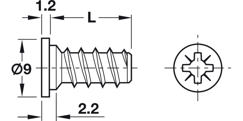 Varianta Scr Ful Cyl PZ2 D5.0x13.5mm SNP
