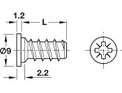 Varianta Scr Ful Cyl PZ2 D5.0x13.5mm SNP