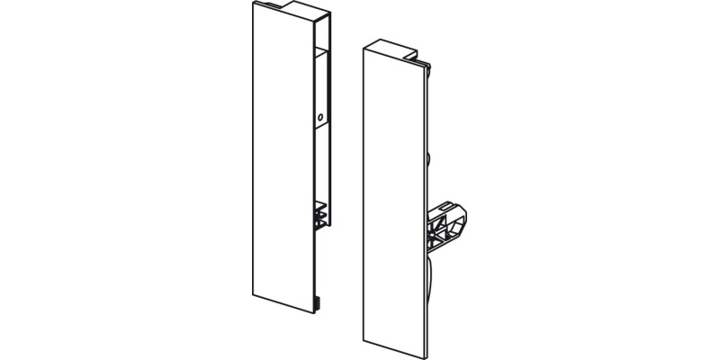 MXS Slim Fnt Brkt Set 135mm Pl Blk