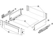 MXS Slim Fnt Brkt Set 135mm Pl Blk