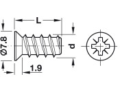 Varianta Scr Ful Csk PZ2 D5.0x16.0mm SNP