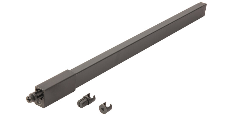 MXS Side Rect Rail 450mm AntFor drawer length 450 mm, anthracite