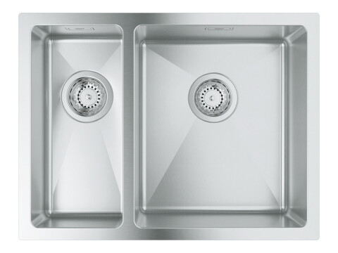 Sink, 1.5 Bowl, Stainless Steel, GROHE K700